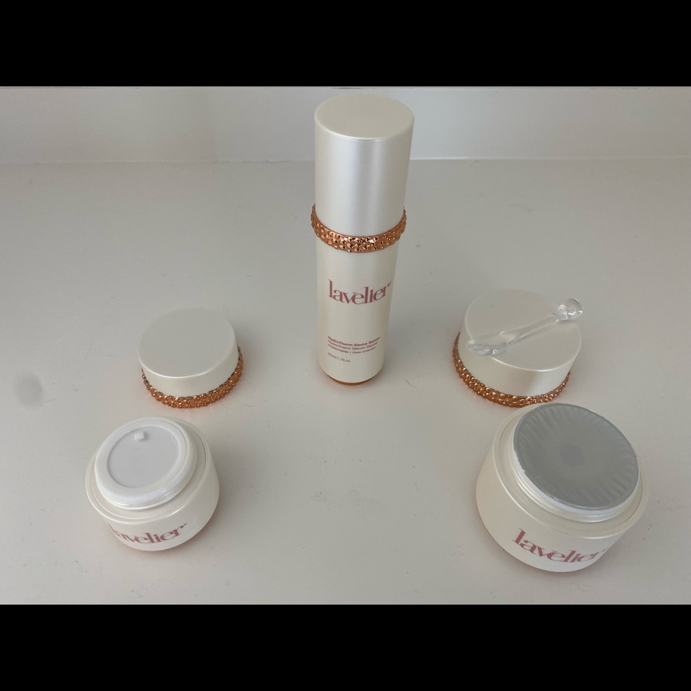 Lavelier HydroTherm Skincare product suite